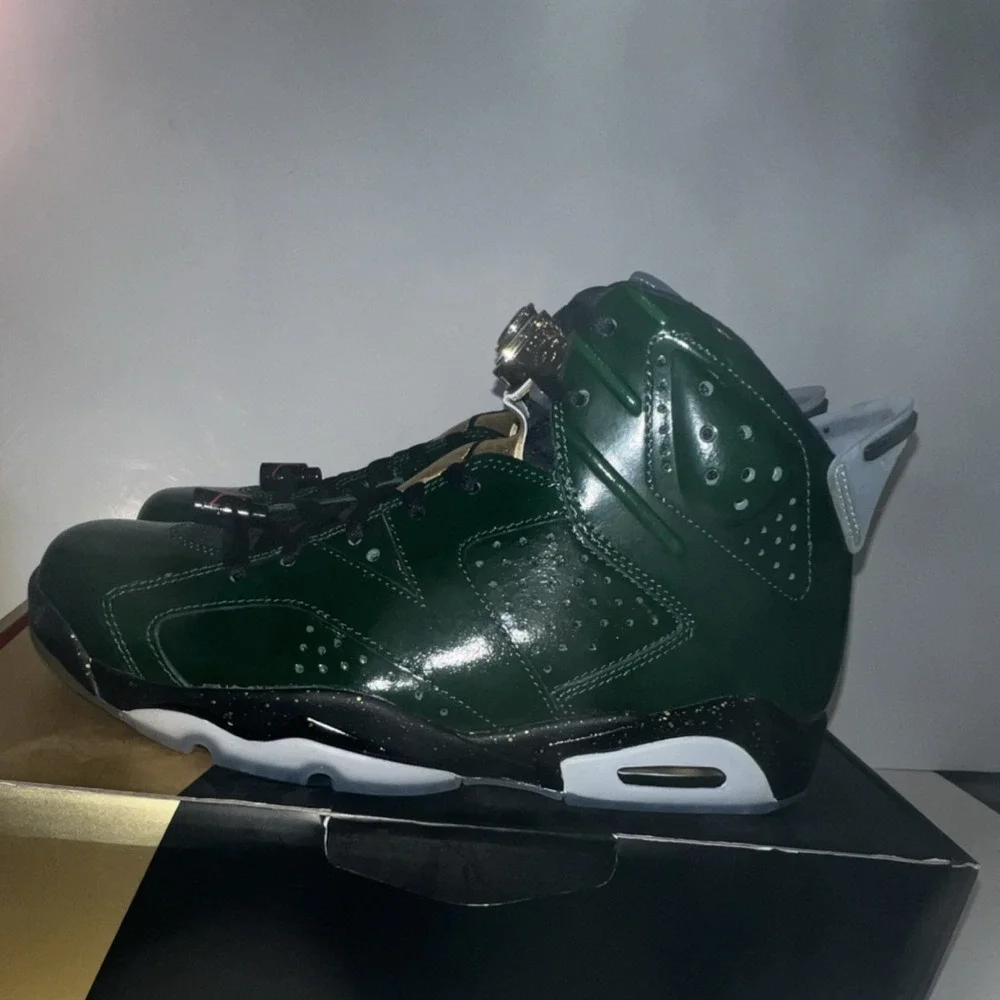 Jordan Air Jordan 6 Retro Champagne Bottle High Top Leather Lace Up Men